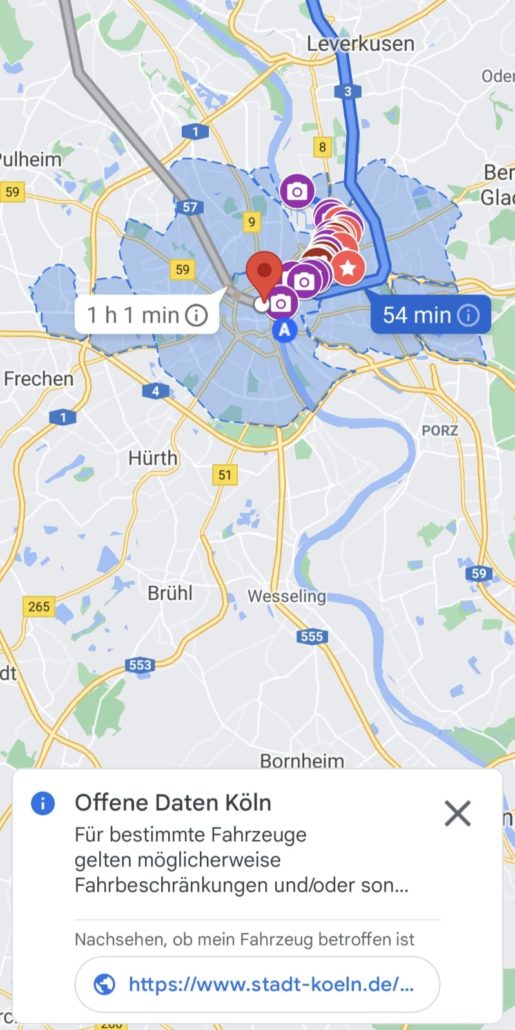 Offene Daten Köln Google Maps
